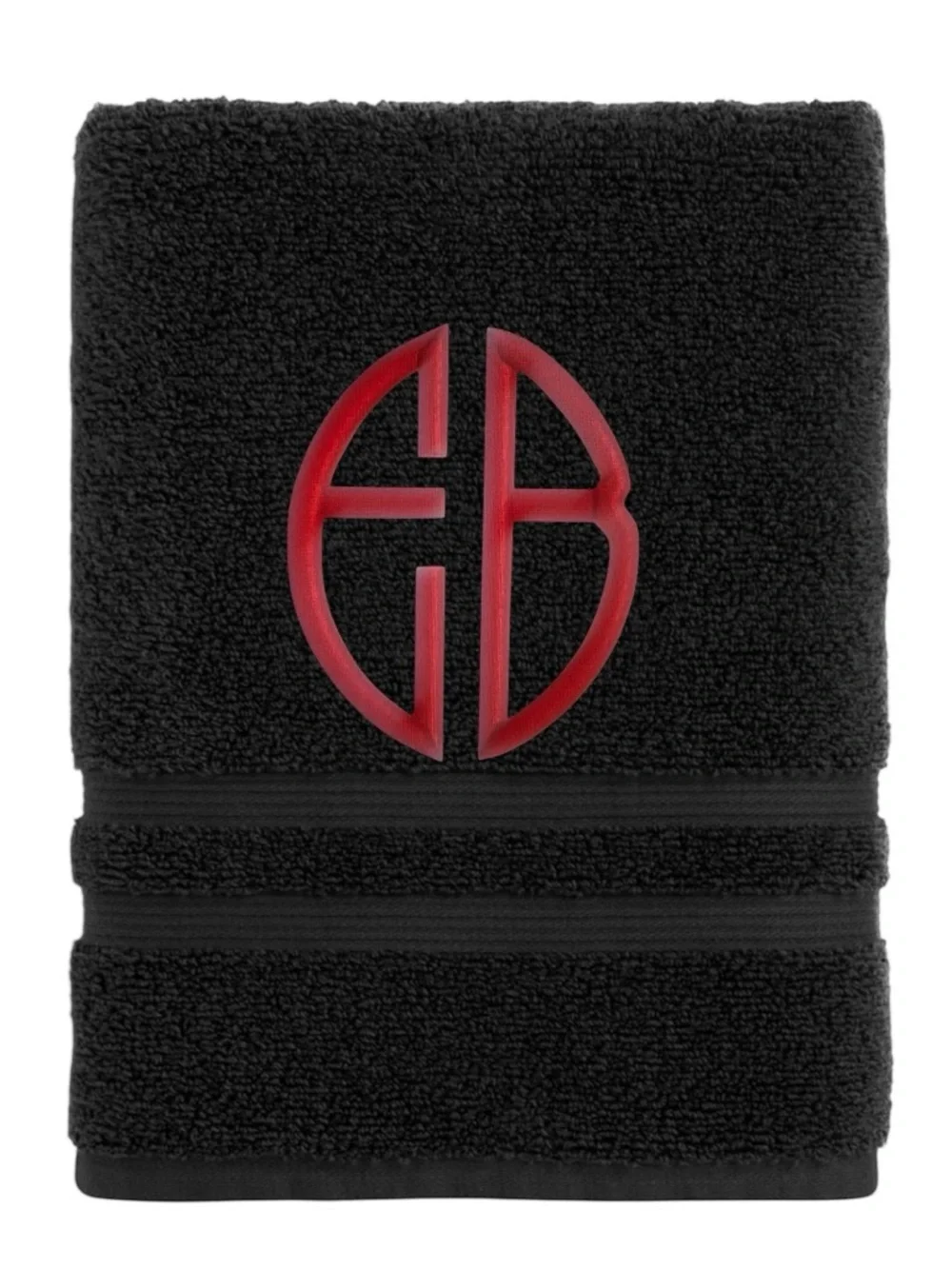 Personalized monogrammed Embroidered Towel your initials pick a design
